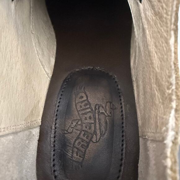 Freebird by Steven Sadie Distressed Ice Gray Ankle Boot Women's Size 8 - Picture 7 of 11